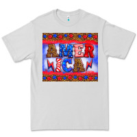 Dove Grey america thunderbolt Premium Tee - HRA Design Shop
