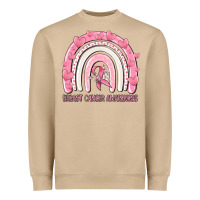 Mushroom breast cancer  awareness rainbow Heavyweight Sweatshirt - MaliasSmallBusiness