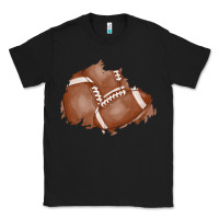 Black football patch Classic Tee - AdoDesignShop