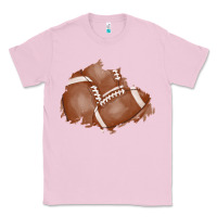 Bubblegum Pink football patch Classic Tee - AdoDesignShop
