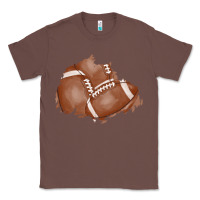 Chestnut football patch Classic Tee - AdoDesignShop