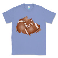 Colony Blue football patch Classic Tee - AdoDesignShop