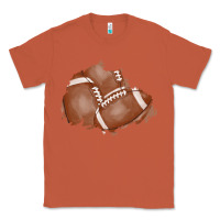 Copper football patch Classic Tee - AdoDesignShop