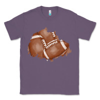 Lavender football patch Classic Tee - AdoDesignShop