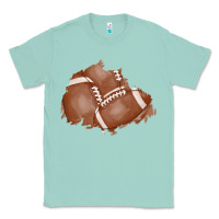 Seafoam football patch Classic Tee - AdoDesignShop