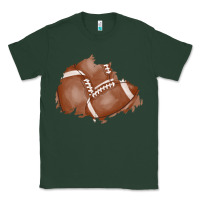 Sports Green football patch Classic Tee - AdoDesignShop