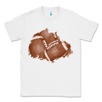 White football patch Classic Tee - AdoDesignShop