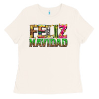 Bone feliz navidad with pattern Ladies Tee - texasbilliewilder