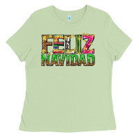 Matcha feliz navidad with pattern Ladies Tee - texasbilliewilder
