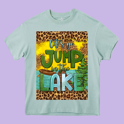 Let's Go Jump In The Lake Air Freshener Heavy Core Tee Designed By Hra Design Shop