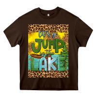 Chocolate Brown let's go jump in the lake air freshener Heavy Core Tee - HRA Design Shop