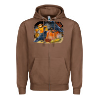 Chestnut Fall Background With Crow Zipper Hoodie - LillyAllenDesigns