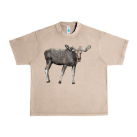 French Oak Moose Buck Deer Urban Heavy Tee - LillyAllenDesigns