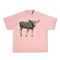 Salmon Moose Buck Deer Urban Heavy Tee - LillyAllenDesigns