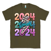 Army Green 2024 senior Classic Tee - MaliasSmallBusiness