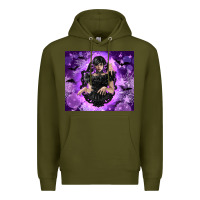 Army Green gothic girl night Premium Hoodie - TumblerDesignByShophia
