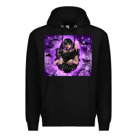 Black gothic girl night Premium Hoodie - TumblerDesignByShophia