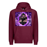 Burgundy gothic girl night Premium Hoodie - TumblerDesignByShophia