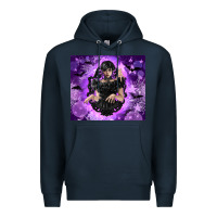 Navy gothic girl night Premium Hoodie - TumblerDesignByShophia