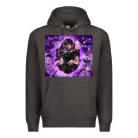 Smoke gothic girl night Premium Hoodie - TumblerDesignByShophia
