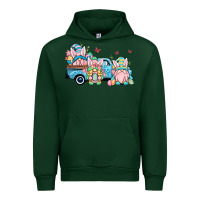 Forest Green Easter gnomes truck Urban Hoodie - OliviaCreatesArt
