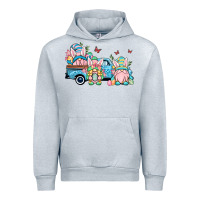 Heather Grey Easter gnomes truck Urban Hoodie - OliviaCreatesArt