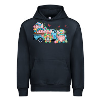 Navy Easter gnomes truck Urban Hoodie - OliviaCreatesArt