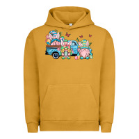 Pigment Peanut Butter Easter gnomes truck Urban Hoodie - OliviaCreatesArt