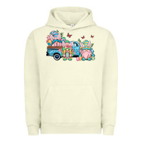 Pigment Pistachio Easter gnomes truck Urban Hoodie - OliviaCreatesArt
