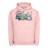 Pigment Salmon Easter gnomes truck Urban Hoodie - OliviaCreatesArt