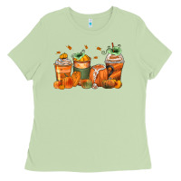Matcha pumpkins coffee cups Ladies Tee - Zillion Design Studio