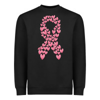 Black breast cancer ribbon Heavyweight Sweatshirt - MaliasSmallBusiness