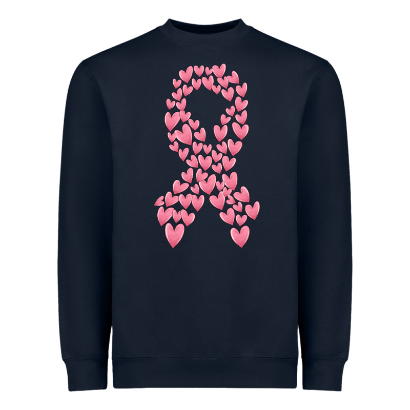 Breast Cancer Ribbon Heavyweight Sweatshirt by MaliasSmallBusiness | Teevron