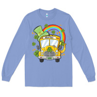 Colony Blue st. patrick's day school bus Long Sleeve Tee - MaliasSmallBusiness
