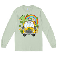 Matcha st. patrick's day school bus Long Sleeve Tee - MaliasSmallBusiness