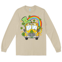 Mushroom st. patrick's day school bus Long Sleeve Tee - MaliasSmallBusiness