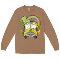 Toasted Coconut st. patrick's day school bus Long Sleeve Tee - MaliasSmallBusiness