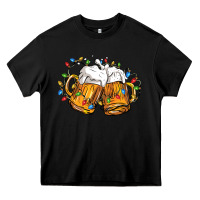 Black beer with christmas lights Heavy Core Tee - FaDigitalArtStudio