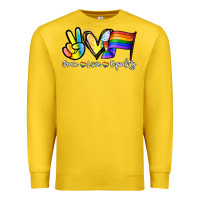 Lemon Peace love equality Premium Sweatshirt - NancyCooperArtShop