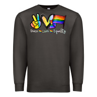 Smoke Peace love equality Premium Sweatshirt - NancyCooperArtShop
