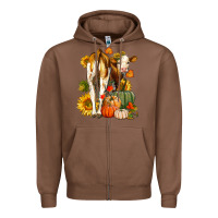 Chestnut Fall Heifer Zipper Hoodie - LillyAllenDesigns