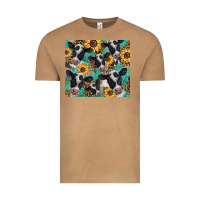 Vintage Camel western leopard sunflower black and white  cow Vintage Tee - BarkalooDesign