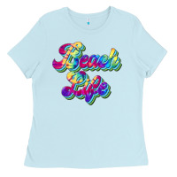 Baby Blue beach life Ladies Tee - JahusDesignShop