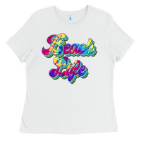 White beach life Ladies Tee - JahusDesignShop