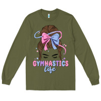 Army Green gymnastics life Long Sleeve Tee - MaliasSmallBusiness
