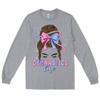 Heather Grey gymnastics life Long Sleeve Tee - MaliasSmallBusiness