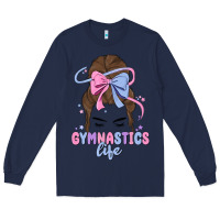 Navy gymnastics life Long Sleeve Tee - MaliasSmallBusiness