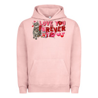 Pigment Salmon Love you forever Urban Hoodie - FaDigitalArtStudio