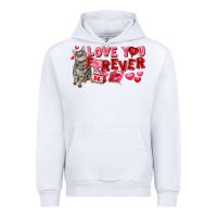 White Love you forever Urban Hoodie - FaDigitalArtStudio