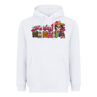 White Badass Mamacita Heavyweight Hoodie - texasbilliewilder